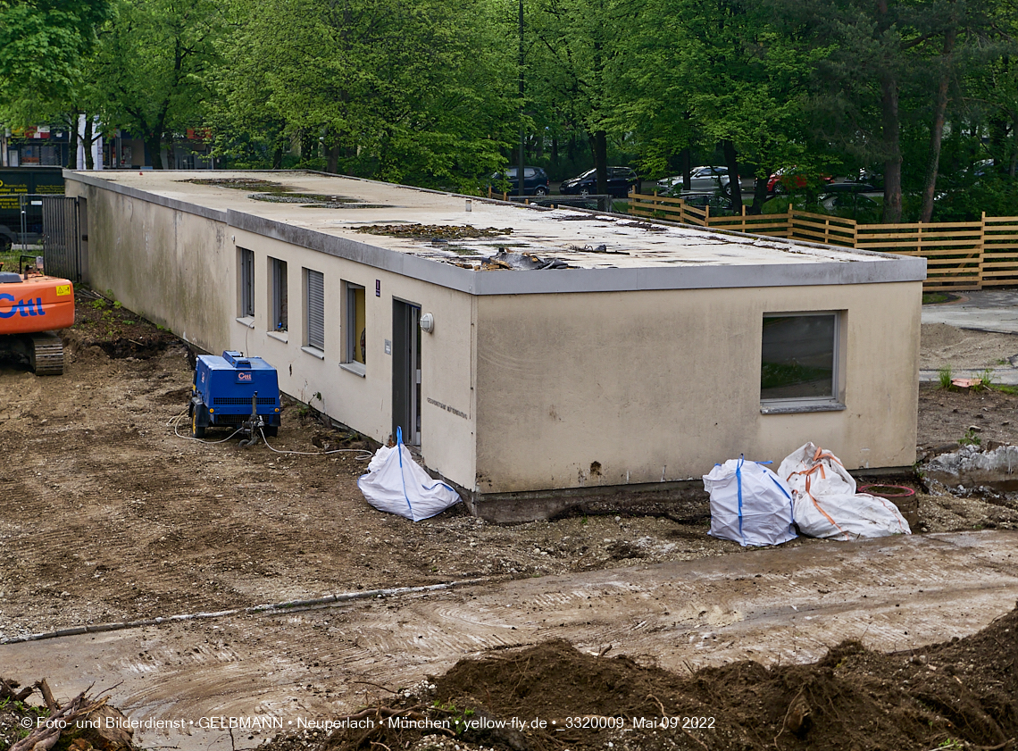 09.05.2022 - Baustelle am Haus für Kinder in Neuperlach